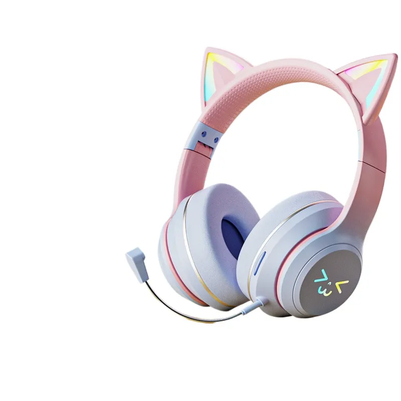 Cat Ear Bluetooth Headset Led - Kedi Kulaklı Kablosuz Bluetooth Kulaklık LED