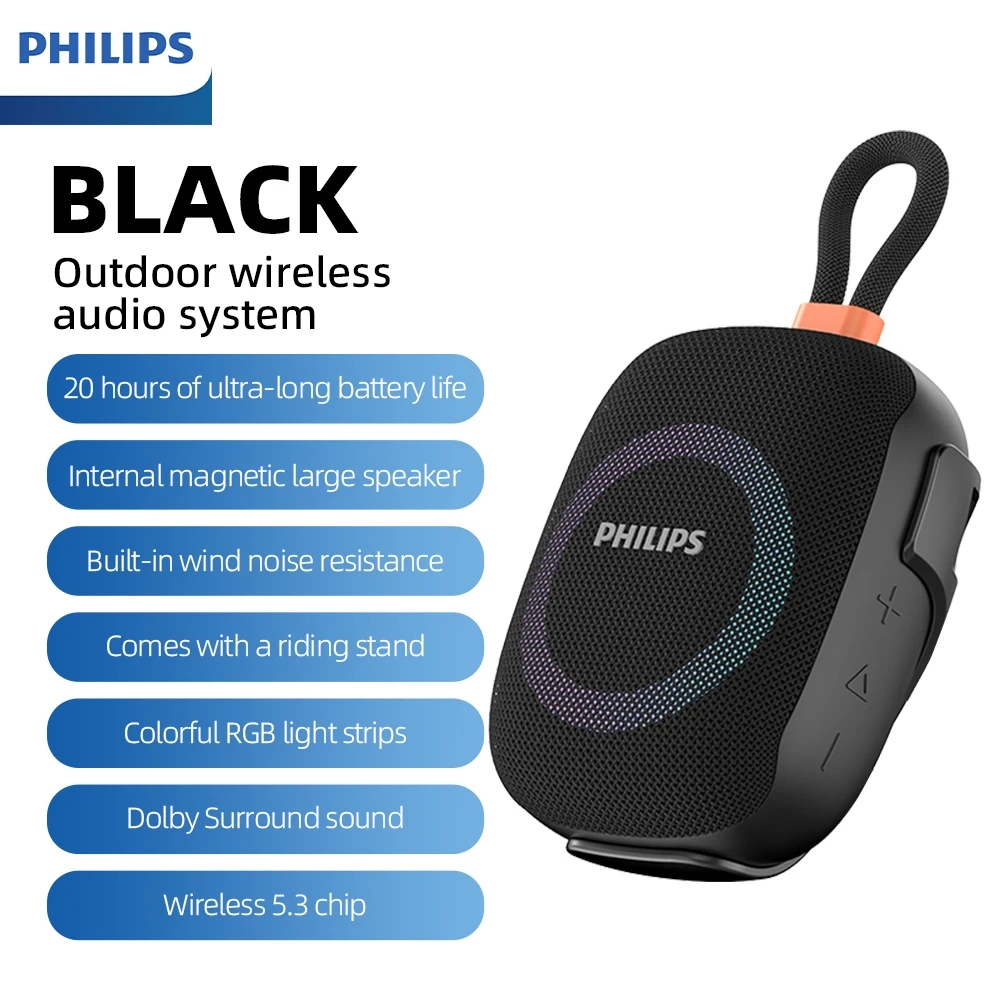 Portable Bluetooth Speaker Waterproof Ipx7 - Philips TAS1150/TAS1160 Bluetooth Hoparlör 2000mAh Pil