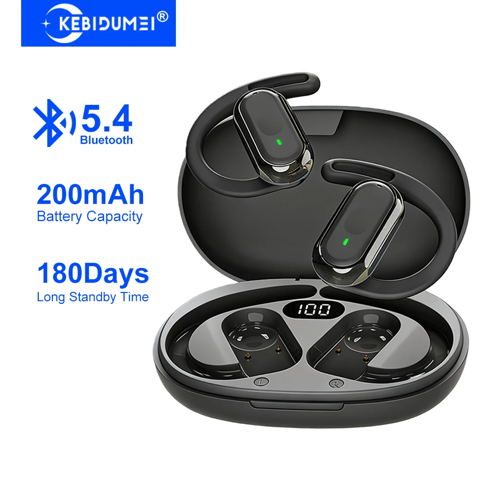 Bone Conduction Running Headphones - KEBIDUMEI Açık Kulak Bluetooth 5.4 Kulaklıklar