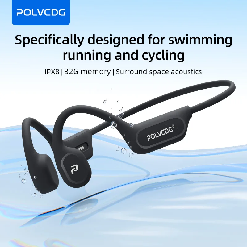 Type C Wired Earphones With Mic - POLVCDG X9 Kemik İletimli Kulaklıklar 32G