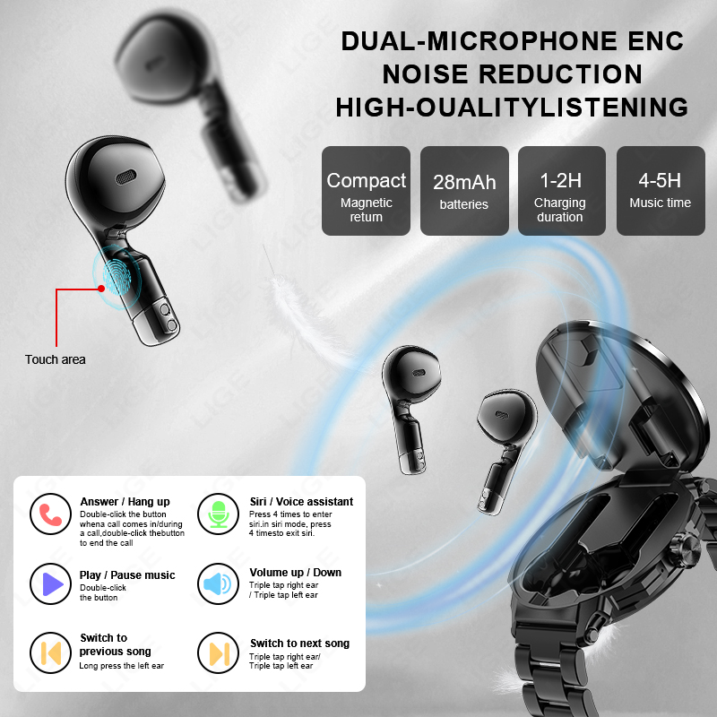 LIGE Yeni 2'si 1 Arada Kulaklı - Tws Earbuds Bluetooth 5.3 incelemesi ve fiyatı