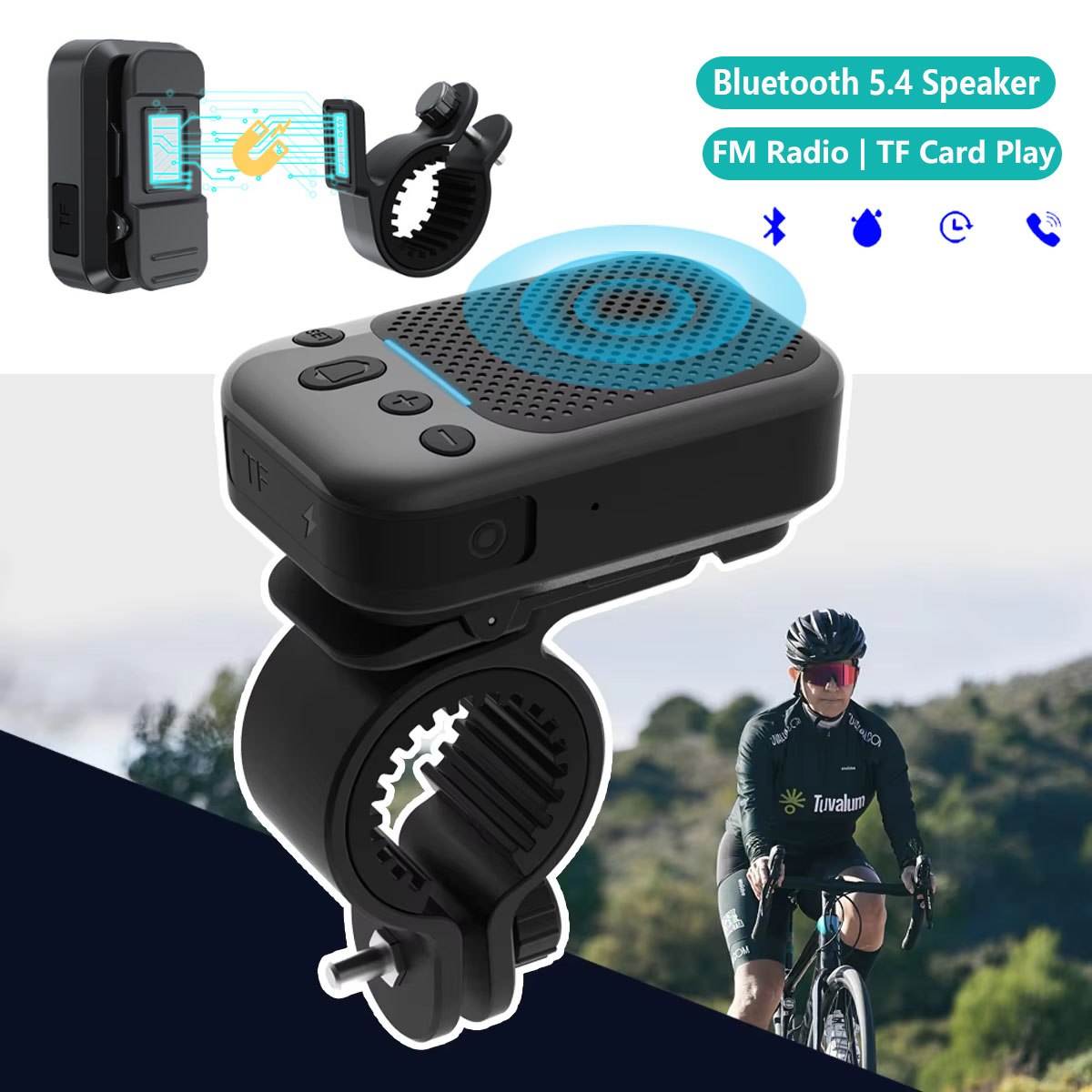 Mini Bisiklet Kablosuz Hoparlö - Portable Bluetooth Speaker Waterproof Ipx7 incelemesi ve fiyatı