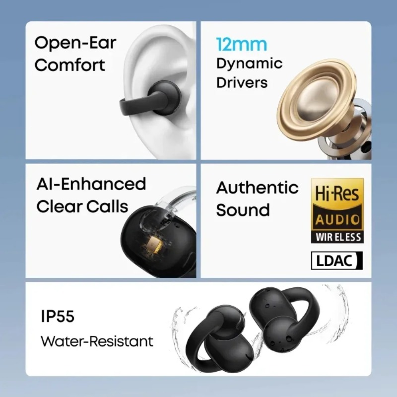 Soundcore C50i Kulak Klipsli A - Open Ear Air Conduction Headphones incelemesi ve fiyatı