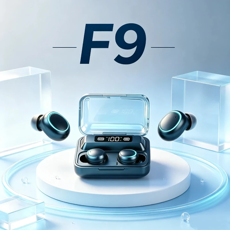Yeni F9 Bluetooth Kulaklık, 9D - Tws Earbuds Bluetooth 5.3 incelemesi ve fiyatı